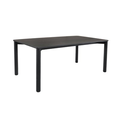 Table à manger rectangulaire bois d'hévéa et placage chêne 6 places SOLENE SWEEEK