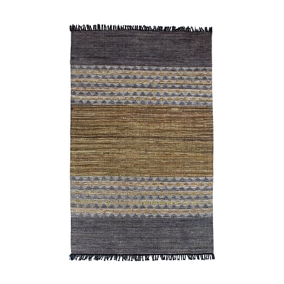 Tapis en cuir recyclé et coton, ADANA NOW'S HOME