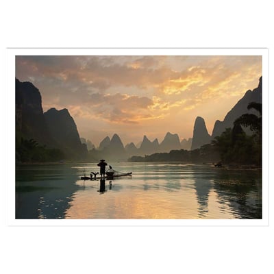 Affiche paysage baie d' halong HEXOA