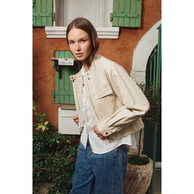 Veste courte mortard, effet simili-cuir MOLLY BRACKEN