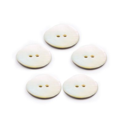 Lot de 5 boutons nacre naturel PHILDAR