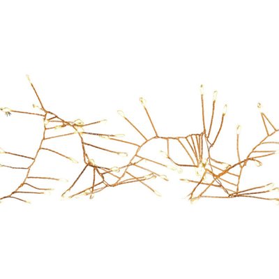 Guirlande micro led grappe 5m blanc chaud MILLUMINE