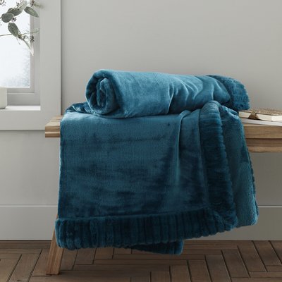 Velvet And Faux Fur Throw CATHERINE LANSFIELD