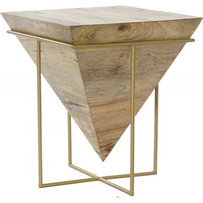 Table d'appoint bois et métal, Moderno RECOLLECTION