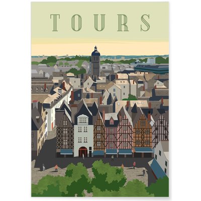 Affiche ville Tours 3 L'AFFICHERIE