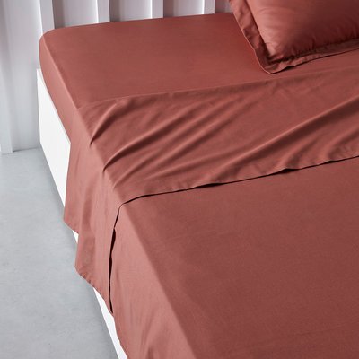 Drap plat pour lit 2 personnes uni ESSENTIAL TODAY