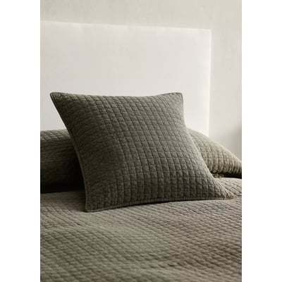Housse de coussin pour lit en coton garment-dyed 50x50 cm MANGO HOME