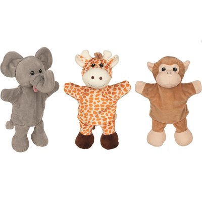 Marionnettes girafe singe éléphant GOKI