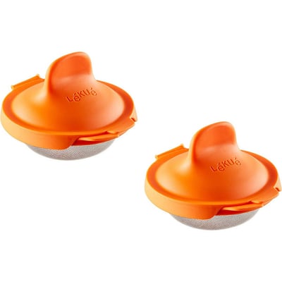 Lot 2 pocheuses à œufs Lékué inox et silicone Platinum LEKUE