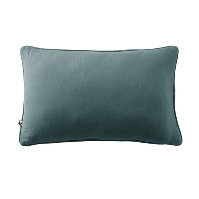 Coussin déhoussable GAIA  Gaze de coton avec passepoil élégant EDEN
