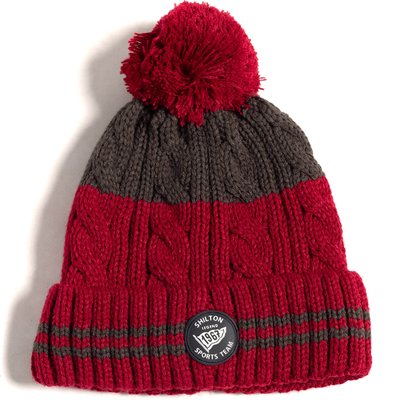 Bonnet bicolore POMPON SHILTON