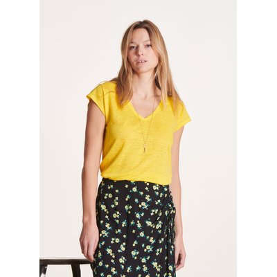 T-shirt en lin manches courtes LA FEE MARABOUTEE