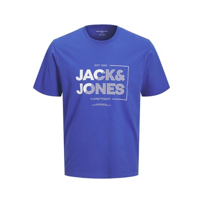 T-shirt de mangas curtas, gola redonda, logótipo JACK & JONES