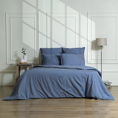 Parure + taies 65x65 percale de coton NINA FEBRONIE