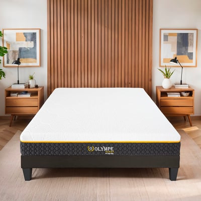 Matelas Olympe - Mémoire de forme - Soutien ferme - Fabriqué en France - 21 cm d'épaisseur OLYMPE LITERIE