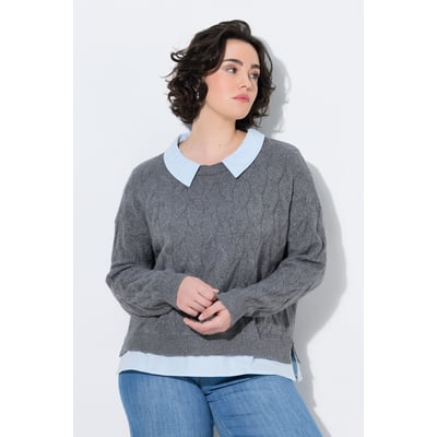 Pull 2-en-1, motif torsadé ULLA POPKEN