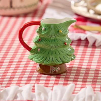 Small Christmas Tree Sauce Jug CATH KIDSTON