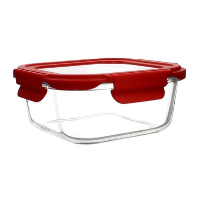 Boîte hermétique carré en verre 800ml, CRISTAL MENASTYL