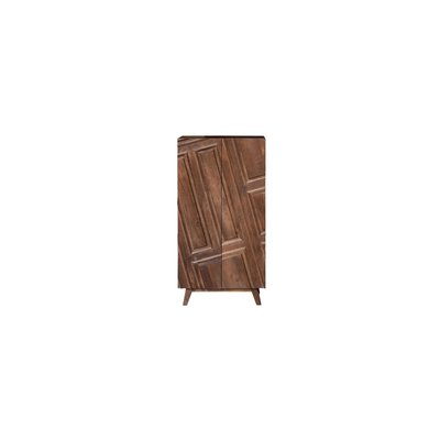 Armoire 2 portes en bois foncé ILLUSION CHEHOMA