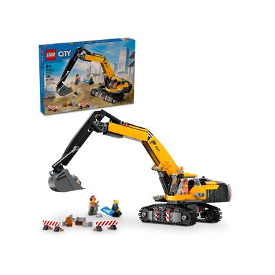 City La pelleteuse de chantier jaune LEGO