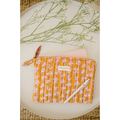 Pochette plate en coton Mona BINDI ATELIER