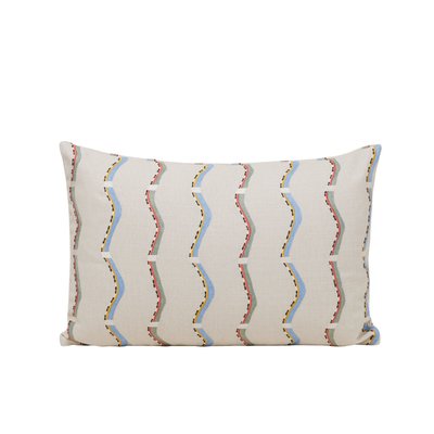 Housse de coussin en Motif en zigzag brodé  TIHANI MADURA