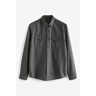 Chemise texturée à manches longues et poches NEXT