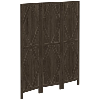 Paravent intérieur 3 panneaux croisillons style campagnard chic HOMCOM