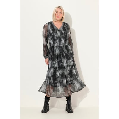 Robe midi smockée, motif Batik ULLA POPKEN