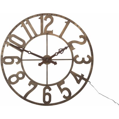 Horloge murale en fer, ronde Pottsville RECOLLECTION