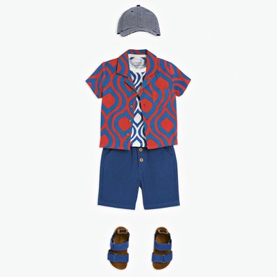 Chemise manches courtes imprimé ouverture boutonnée BOUT'CHOU