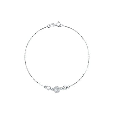 Bracelet en argent 925 et perle synthétique CLEOR