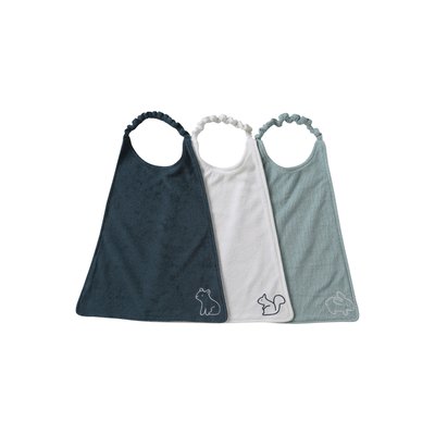 Lot de 3 grands bavoirs VERTBAUDET