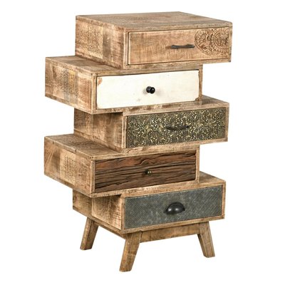 Commode 90cm en manguier et métal Zouma AUBRY GASPARD