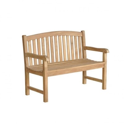 Banc de jardin en teck massif 2 places  MIDLAND BERAH GETAH