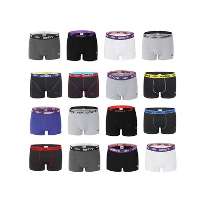 Lot de 6 Boxers Suprise Coton Uni UMBRO