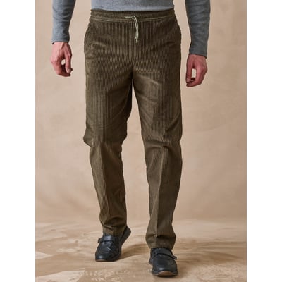 Pantalon élastiqué en velours homme DAXON