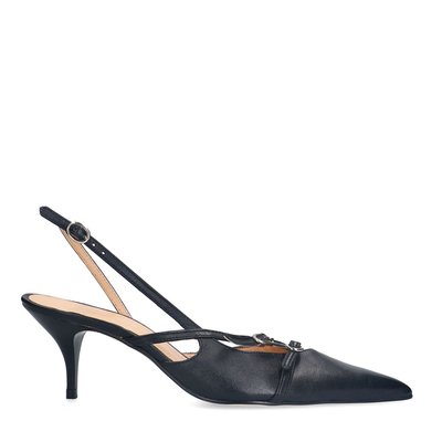 Slingbacks en cuir avec boucles SACHA