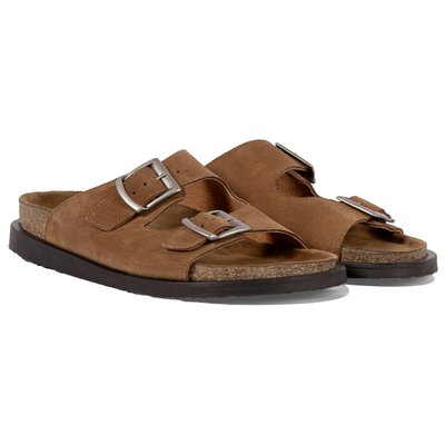 Mules liège cuir daim JULES & JENN