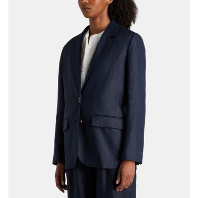 Veste De Tailleur Droite Lazur À Rayures En Lin JODHPUR