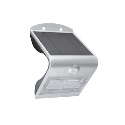 Applique Murale extérieure Solaire Efficace Tournesol Argent MILLUMINE