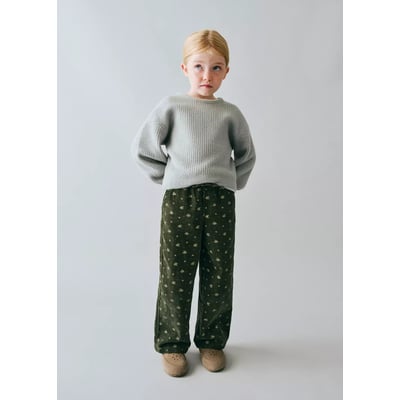 Pantalon en drap imprimé à fleurs MANGO BABY