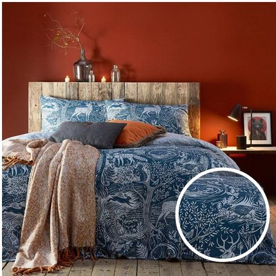 Winter Woods Cotton Mix Duvet Cover and Pillowcase Set FURN.