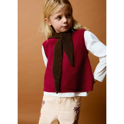 Gilet maille côtelée MANGO BABY