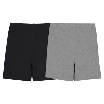 Essentials Shorts Cycliste Mi-Long Fille Lot De 2 - Confortables Et Durables