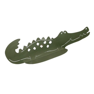 Etagère murale crocodile en métal LE ROI DE LA JUNGLE TODAY