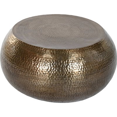 Table basse élégante en aluminium doré RECOLLECTION