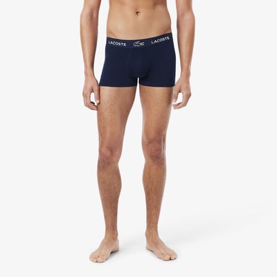 Pack of 3 Plain Cotton Stretch Hipsters LACOSTE