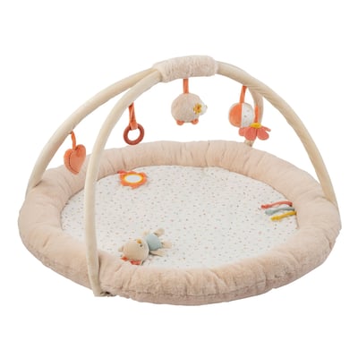 Tapis pouf avec arches Sable Beige NATTOU