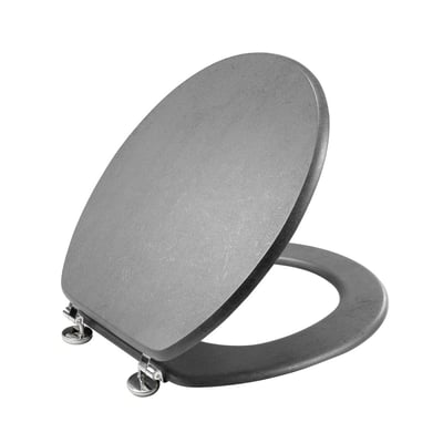 Abattant WC MDF charnières métal effet béton Alium DECORATIE